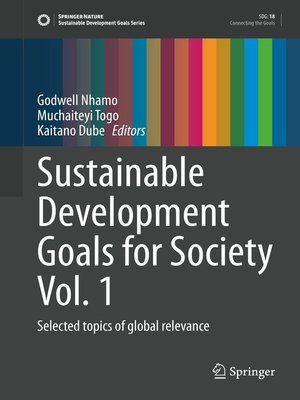 cover image of Sustainable Development Goals for Society Volume 1